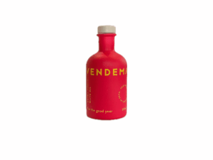 This is Vendema extra virgin olive oil 100 ml red bottle