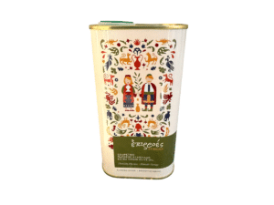 Epirroes extra virgin olive oil 500 ml Manaki variety tin traditional Greek design